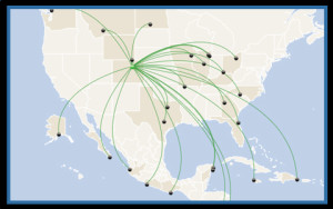 Map with Dynamic Lines