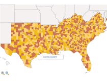 US Counties - South Region
