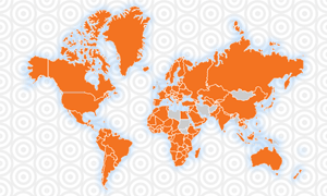 World, Continents & USA States