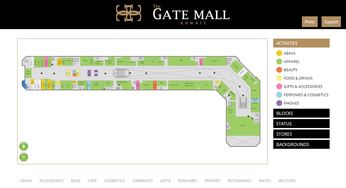 Custom Mall Map / The Gate Mall
