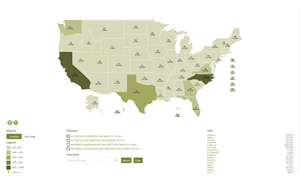 Army Statistics map