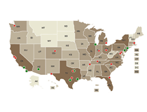 USA States & Counties