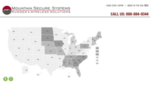 USA States Sales Rep Map