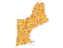 USA New England Counties 