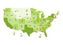 Interactive USA States Map